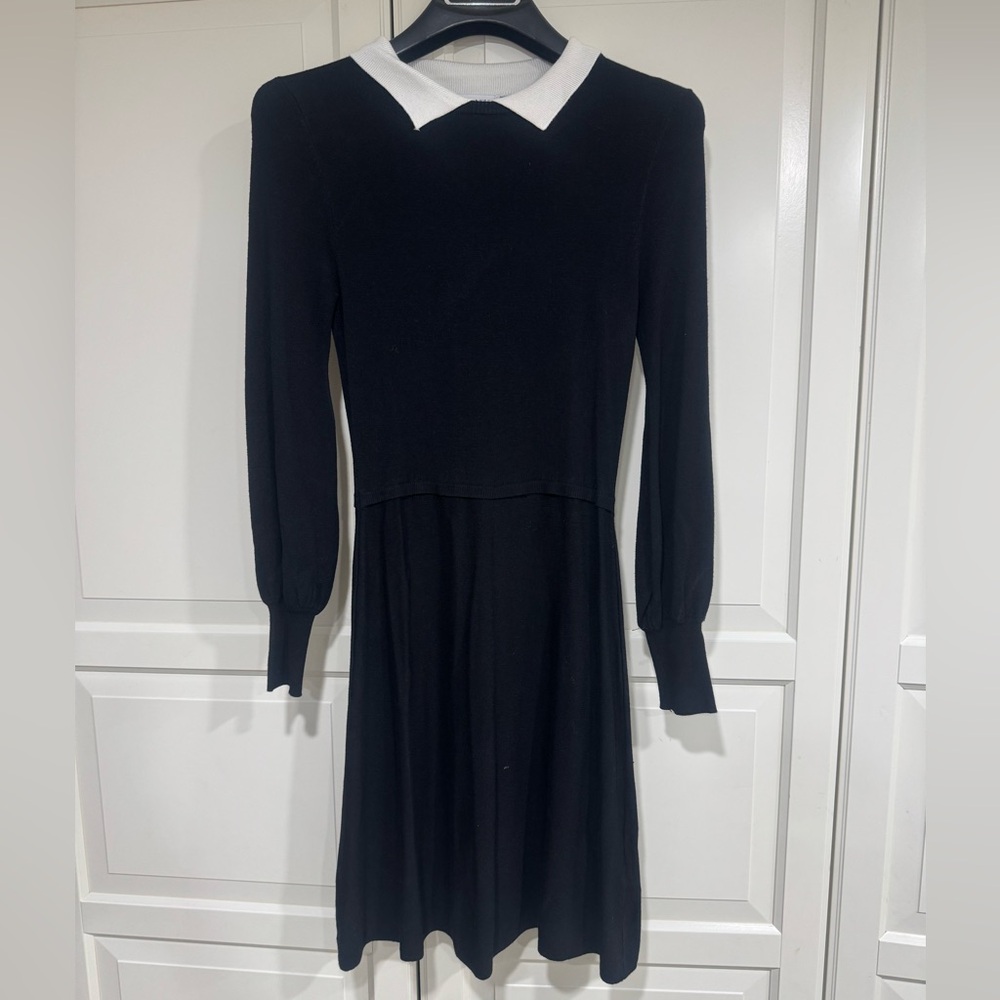 Elegant Black and White Dress
